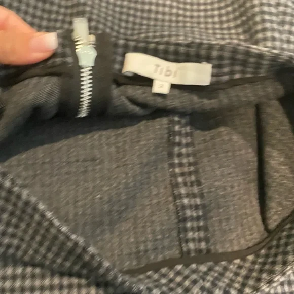 Tibi Camille Checked origami skirt 4 new - Picture 6 of 6